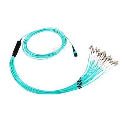 24 câbles équipés de fibre de noyau, MPO au câble d'évasion de LC pour FTTH