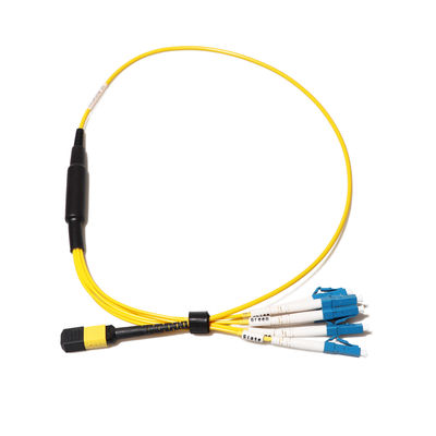 24 câbles équipés de fibre de noyau, MPO au câble d'évasion de LC pour FTTH