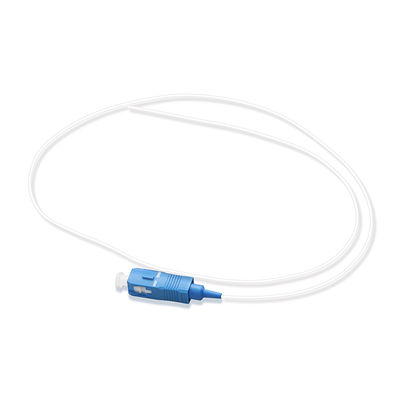 câble équipé de fibre de diamètre de 0.9mm blanc poli recto de Sc 9/125 G657A1/UPC