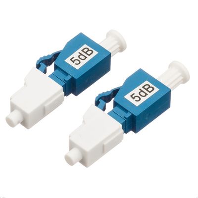 Mâle optique recto de l'atténuateur 5dB LC UPC de fibre de SM au type femelle