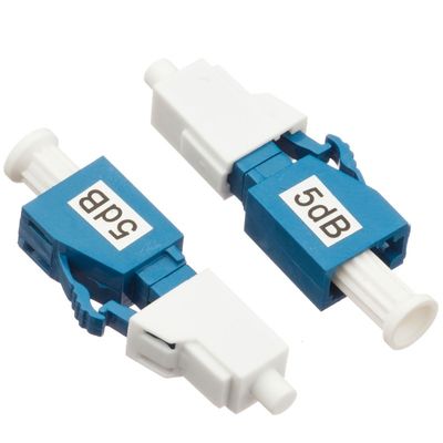 Mâle optique recto de l'atténuateur 5dB LC UPC de fibre de SM au type femelle