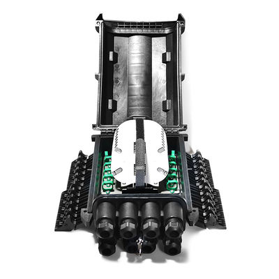 La fermeture à fibre optique horizontale de joint de câble avec Polonais a monté le type OEM