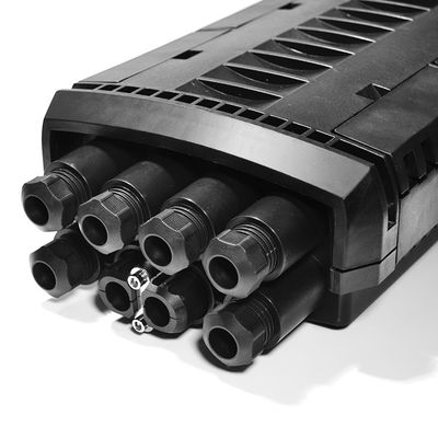 La fermeture à fibre optique horizontale de joint de câble avec Polonais a monté le type OEM