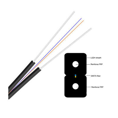 Câble optique plat de fibre de baisse du noyau FTTH G657A1 G657A2 du prix usine 1,2