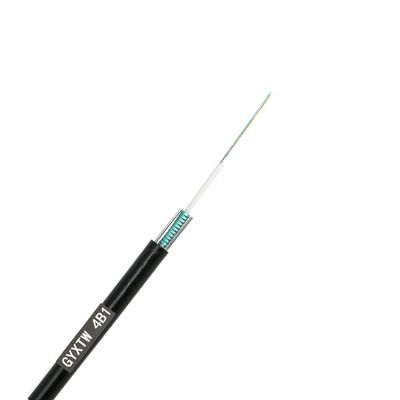 Prix blindé du câble optique 1km de fibre de gyxtw autosuffisant unimodal extérieur de g652d avec le messager deux en acier