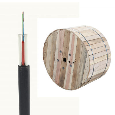 Câble optique extérieur de 12 noyaux de fibre de petit volume avec l'ODM en verre de fil