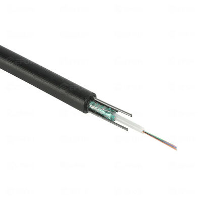 Fibre blindée extérieure de câble de 2 noyaux optique avec le diamètre de la gaine 7.6mm de MDPE