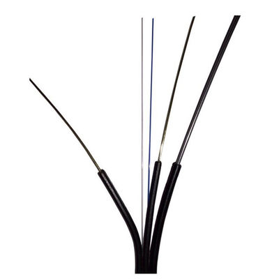 Type extérieur adapté aux besoins du client couleur noire du câble d'interface de FTTH G657A1 G657A2