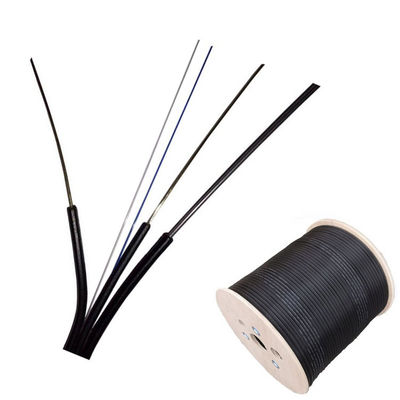 Type extérieur adapté aux besoins du client couleur noire du câble d'interface de FTTH G657A1 G657A2