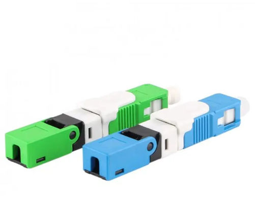 Connecteur optique adapté aux besoins du client de fibre, connecteur rapide RoHS de Sc conforme