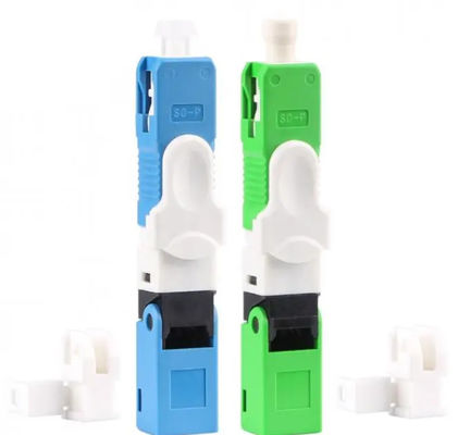 Connecteur optique adapté aux besoins du client de fibre, connecteur rapide RoHS de Sc conforme