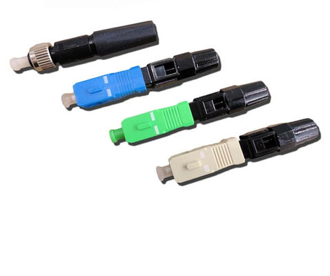 Connecteur optique rapide de fibre de Sc RPA imperméable pour l'équipement de télécommunication de FTTH