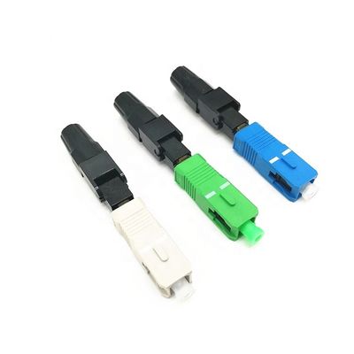Connecteur rapide en plastique adapté aux besoins du client de SC pour le câble d'interface optique de fibre