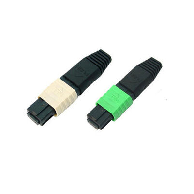 Connecteur optique de fibre de MPO MTP avec le type femelle du SM millimètre de noyau du noyau 24 du mâle 12