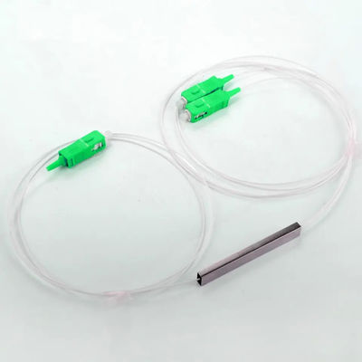 Type en acier micro optique de tube du diviseur 1x2 de PLC de fibre de FTTH avec le connecteur de Sc