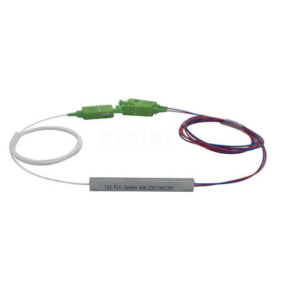 Type en acier micro optique de tube du diviseur 1x2 de PLC de fibre de FTTH avec le connecteur de Sc