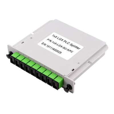 Type de cassette diviseur optique 1x8 de fibre de PLC avec le connecteur de Sc UPC