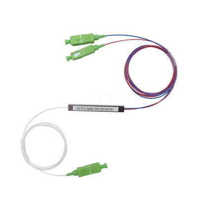 Type en acier micro optique de tube de mode unitaire de Sc RPA UPC de diviseur de fibre de PLC 1x2