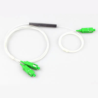 Type en acier micro optique de tube de mode unitaire de Sc RPA UPC de diviseur de fibre de PLC 1x2