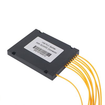 Les ABS 1×8 enferment dans une boîte le diviseur de PLC avec le type de fibre de la manière G657A1 du connecteur 8