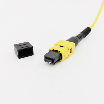 Connecteur optique de fibre de MPO MTP avec le type femelle du SM millimètre de noyau du noyau 24 du mâle 12