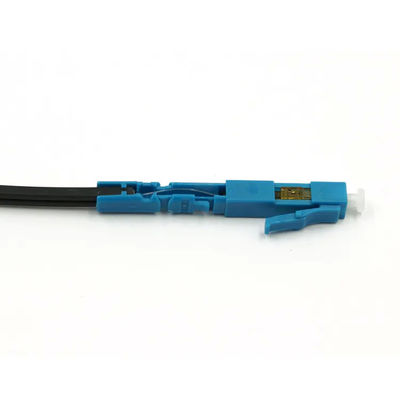 Connecteur optique bleu de fibre de couleur, connecteur rapide de LC UPC pour la télévision en circuit fermé de FTTH CATV