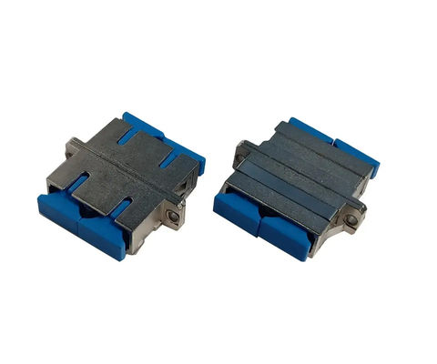 Adaptateur optique de fibre du SM SX de Sc UPC avec la matière plastique de couleur bleue