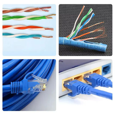 Câble adapté aux besoins du client de correction d'Ethernet de Cat6A, corde de correction mince de ftp de S avec la longueur de 5m 1m