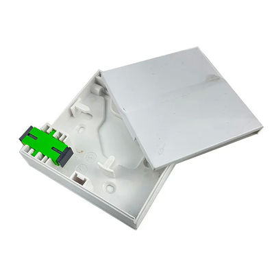 1 coffret d'extrémité optique de fibre de l'ABS FTTH de noyau invisible pour la prise murale