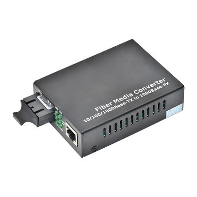 Type duplex recto gauche optique du convertisseur 4 de médias de fibre de mode unitaire de Sc de 20KM
