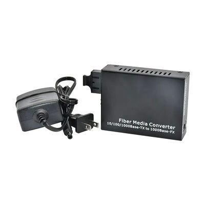 Type duplex recto gauche optique du convertisseur 4 de médias de fibre de mode unitaire de Sc de 20KM
