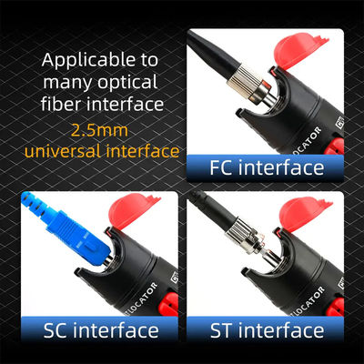 Accessoires adaptés aux besoins du client de câble de la fibre 650nm, Localisateur visuel de défauts de type stylo 30mw