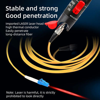 Accessoires adaptés aux besoins du client de câble de la fibre 650nm, Localisateur visuel de défauts de type stylo 30mw