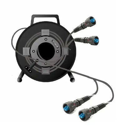 PC plastique PCD380 déployable Tactique fibre optique rouleau de câble incassable vide câble tambour bobine