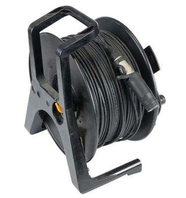 PC plastique PCD380 déployable Tactique fibre optique rouleau de câble incassable vide câble tambour bobine