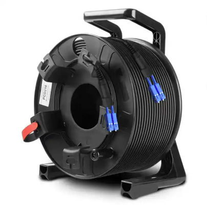 Rouleaux de câbles extérieurs noirs 300M 250M 200M 150M 100m LC à LC câble d'extension de câble à fibre de patch