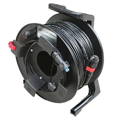 Rouleaux de câbles extérieurs noirs 300M 250M 200M 150M 100m LC à LC câble d'extension de câble à fibre de patch